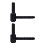Store menuiserie - 2 gonds � scellement chimique, noir, longueur 130 mm, diam�tre 14, acier, pour volet ...