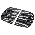 Grilles de cuisson en fonte �maill�e pour barbecue weber q 200 et 2000 ? maintien de chaleur uniforme ...