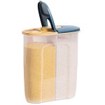 2 in 1 boite de conservation alimentaire avec couvercle, 2. 5l bo�te herm�tique c�r�ales plastique r�cipient ...