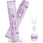 2 in 1 epilateur electrique femme, tondeuse femme intime, ipx7 �tanche ecran led rasoir femme, utilisation ...