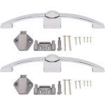 2 jeux de loquets  boutons poussoirs pour armoire, serrure  bouton de placard avec poigne pour camping ...