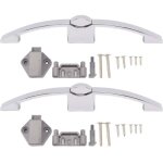 2 jeux de loquets  boutons poussoirs pour armoire, serrure  bouton de placard avec poigne pour camping ...