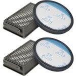 2 kit de filtres hepa pour rowenta / moulinex / tefal compact power cyclonic aspirateur ro3731ea ro3753ea ...