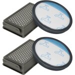 2 kit de filtres hepa pour rowenta / moulinex / tefal compact power cyclonic aspirateur ro3731ea ro3753ea ...