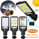 2 lampes solaire extrieur detecteur de mouvement, applique solaire murale, tanche ip65, 120 angle ...