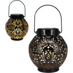 2 lanternes solaires exterieur, impermable blanc chaud motif pivoine lampe solaire exterieur jardin ...