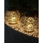 2 lanternes solaires exterieur, imperm�able blanc chaud motif pivoine lampe solaire exterieur jardin ...