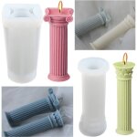 Vurahome - 2 moules en silicone pour bougies 3d. moules � bougies � colonne romaine pour la fabrication ...