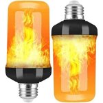 2 pack ampoule � flamme e27 led ampoules 4 modes avec capteur de gravit� ampoule de flamme pour d�coration ...