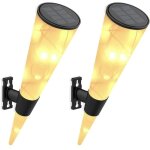 2 pack applique murale solaire exterieur decoration lampe solaire exterieure jardin lumiere terrasse ...