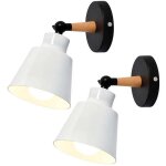2 packs appliques murales vintages industrielles plafonniers luminaires e27 en m�tal r�glable lampe murale ...