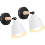 2 packs appliques murales vintages industrielles plafonniers luminaires e27 en mtal rglable lampe murale ...