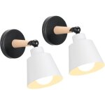 2 packs appliques murales vintages industrielles plafonniers luminaires e27 en m�tal r�glable lampe murale ...