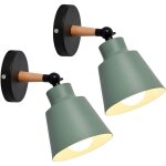 2 packs appliques murales vintages industrielles plafonniers luminaires e27 en mtal rglable lampe murale ...