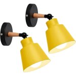 2 packs appliques murales vintages industrielles plafonniers luminaires e27 en mtal rglable lampe murale ...