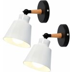 2 packs appliques murales vintages industrielles plafonniers luminaires e27 en m�tal r�glable lampe murale ...