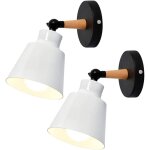 2 packs appliques murales vintages industrielles plafonniers luminaires e27 en m�tal r�glable lampe murale ...