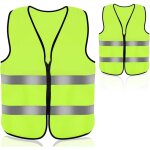 2 - pack gilet jaune voiture, avec fermeture clair gilet fluorescent de scurit?adapt aux secours ...