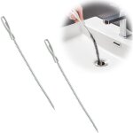 2 pack sewer cleaning brush, flexible drain cleaning brush, pipe cleaner, detangler, kitchen drain cleaning ...
