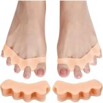 2 paires �carteur d'orteil, s�parateurs d'orteils, correcteur d'orteil, correction de l'hallux valgus ...