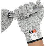 2 paires gants anti - coupures gants anti - coupures professionnels haute protection, gants de travail ...