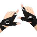 2 de gants de lampe de poche  led batterie (piles non incluses) gants de pche en plein air pour rparer ...
