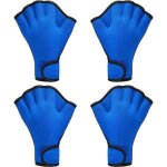 2 paires de gants de natation aqua fit gants d'entra�nement de natation gants en n�opr�ne webbed fitness ...