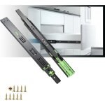 2 paires glissiere tiroir amortisseur, 300 mm coulisse  billes extension complte capacit de charge ...