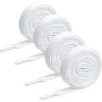 2 paires de lacets plats ronds durables de qualit� pour chaussures, baskets et sports