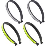 2 paires pinces serre pantalon v�lo porte dossard running r�fl�chissant clip pantalon bandes �lastiques ...