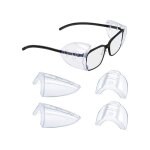 2 paires de protections latérales pour lunettes, pour lunettes de vue (blanc) 2 paires de protections latérales pour lunettes, pour lunettes de vue (blanc)