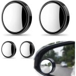 2 paires r�troviseur grand angle, miroir d'angle mort de voiture, 360 � ronds convexes grand angle pour ...