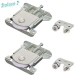 2 paires roulette porte coulissante placard, roulette de coulissante, rouleau placard, meubles roues ...