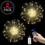 2 paquets guirlande lumineuse exterieure / interieur per no�l decoration, girlande de lumi�re led feux ...
