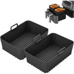 2 paquet silicone moule air fryer, 21�14�7 cm moule en silicone pour air fryer pour ninja foodi af400eu ...