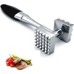 2 patres maillet  viande, tte de marteau  double tranchant, en acier inoxydable, adapt pour attendrir ...