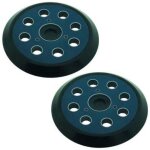 2 lot de 2 patins abrasifs pour ponceuse orbitale 8 trous 125 mm compatible avec makita m9204 bo5030 ...