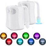 2 pc lampe toilette veilleuse led mouvement d�tecteur eclairage wc led pour salle de bain seau d'aisances, ...