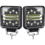 2 pcs 102w phare de travail led 15000lm feux de recul led 12v, phare led projecteurs pour voiture, tracteur ...