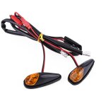 2 pcs 12v feux clignotant, feux de signal indicateur de clignotant lumire de clignotants moto flush ...