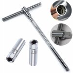 2 pcs 3 / 8' douille de bougie d'allumage  paroi mince outil de dmontage  12 points 14 mm et 16 mm ...