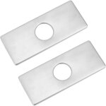 2 pcs 34. 5 mm trou couvre plaque de pont pour robinet de salle de bain 304 plaque de couvercle d'�vier ...