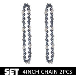 2 pcs 4 pouces tron�onneuse �lectrique sans fil cha�ne de scie pour la coupe du bois branches d'arbres ...