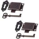 2 pcs armoire serrure antique serrure meubles d�coratifs serrure avec cl�, antique quartet classique ...