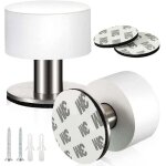 2 pcs arret de porte sol butoir porte acier inoxydable but�e de porte adh�sive arr�t de porte � double ...
