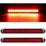 2 pcs barre de feux arri�re de frein de remorque 12 - 24 v 15 led, feux arri�re �tanches, feux de circulation, ...