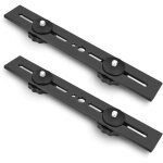 2 pcs bracket flash 20, 5cm support extension double flash de vis 1 / 4 support flash studio en alliage ...