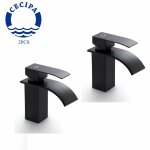 Cecipa - 2 pcs robinet lavabo cascade, mitigeur de lavabo cascade en laiton pour salle de bain, l'eau ... Cecipa - 2 pcs robinet lavabo cascade, mitigeur de lavabo cascade en laiton pour salle de bain, l'eau ...
