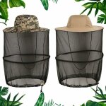 2 pcs chapeau de filet de tte de moustique, chapeau de masque anti - moustique extrieur, chapeau de ...