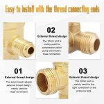 2 pcs clapet anti retour compresseur, 3 ports compresseur d'air clapet anti retour 20�19�10mm pour raccords ...